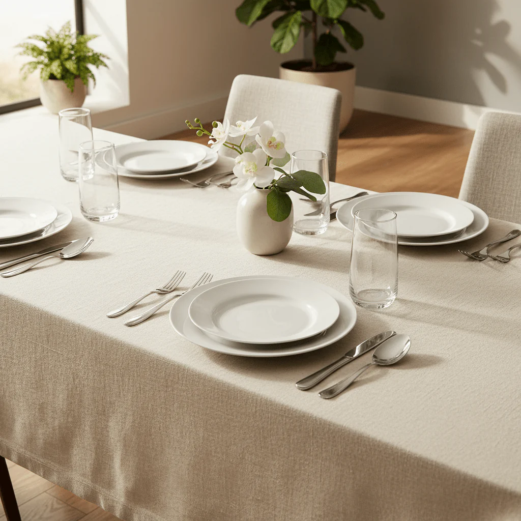 Symphony 4 Pcs Elegant White Ceramic 19 cm Plates & Dishes - Image 3