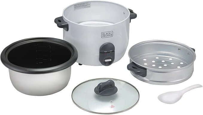 Black & Decker - 700W Power, 1.8L, Removable Non-Stick Bowl & Steaming Tray with Water Level Indicator - Image 2