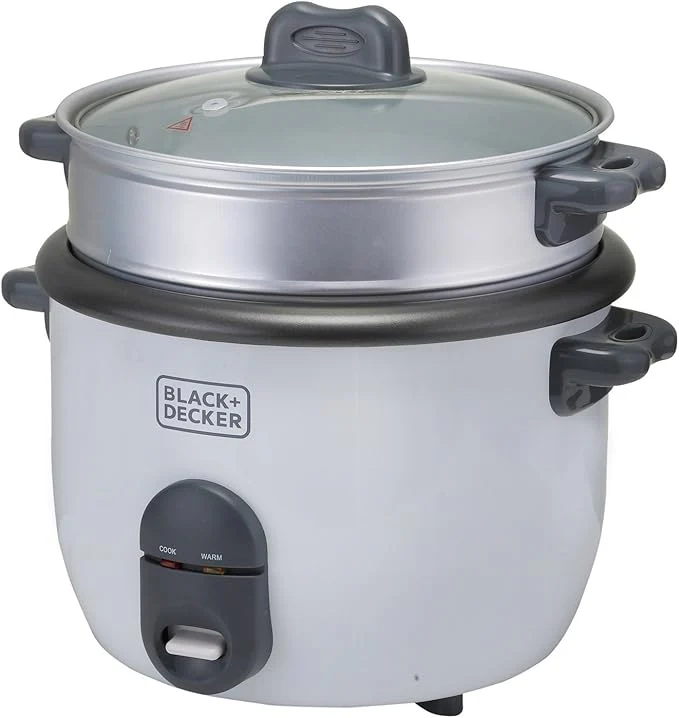 Black & Decker - 700W Power, 1.8L, Removable Non-Stick Bowl & Steaming Tray with Water Level Indicator - Image 4