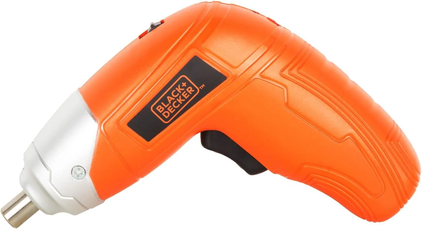 Black & Decker 3.6V Li-Ion Cordless Power Screwdriver Kit with 10 Pieces Bitset , Orange/Black - KC3610-B5, 1 Years Warranty - Image 4