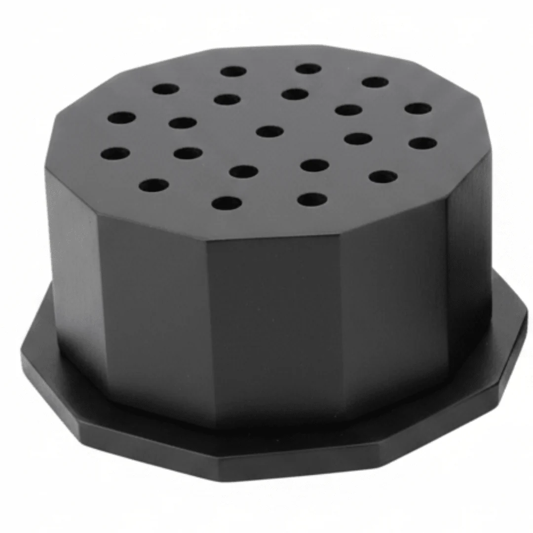 Octagonal Matte Black Incense Burner | Luxury Bakhoor Burner | 6×10 cm