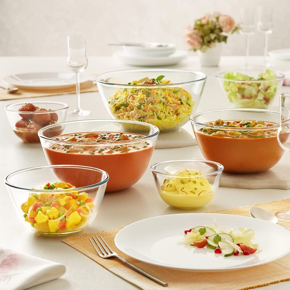 BOROSIL Glass Mixing & Serving Bowl 3.5 Liter - Image 4