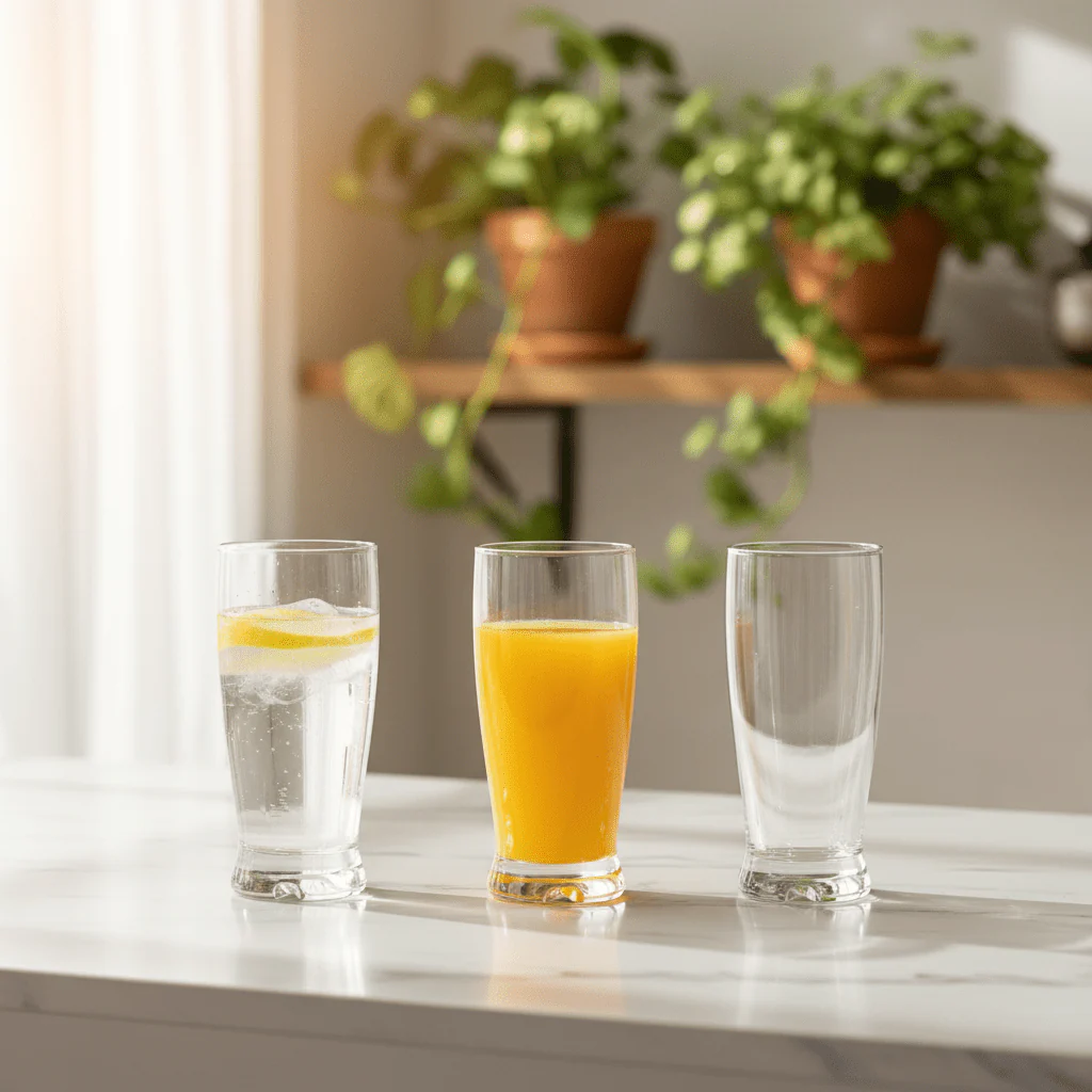 BR Madison Tall Long Drink Glass Set 375 ml Premium Clear Glass for Beverages (3 Pieces) - Image 2