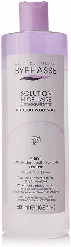 Byphasse Biphasic Micellar Cleansing Solution – Dual-Action Makeup Remover, 500ml