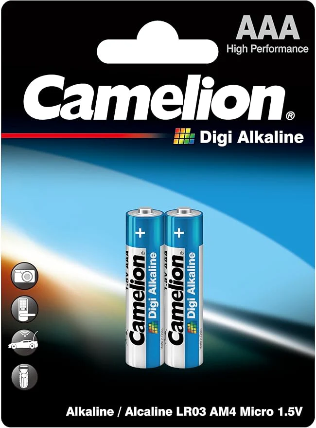 CAMELION AAA Digi Alkaline Battery 1.5V, Pack of 2