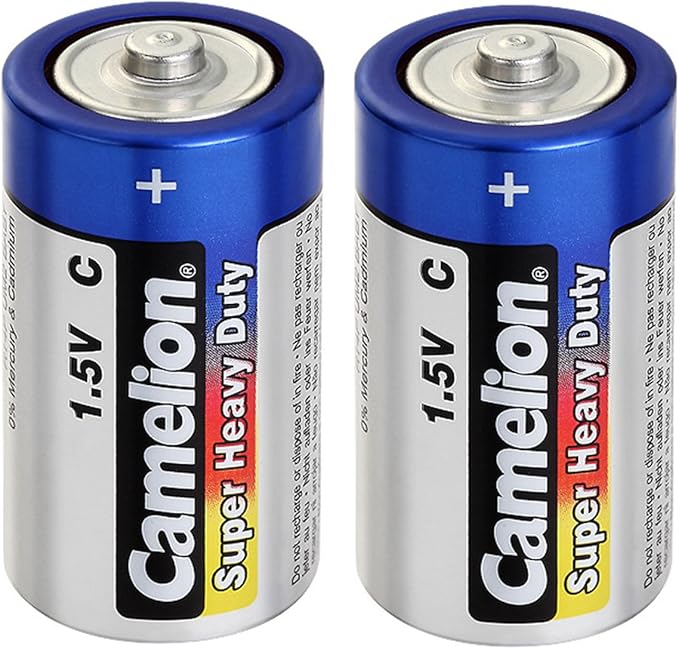 CAMELION Type C Super Heavy Duty Carbon Zinc Battery 1.5V, Pack of 2 - Image 2