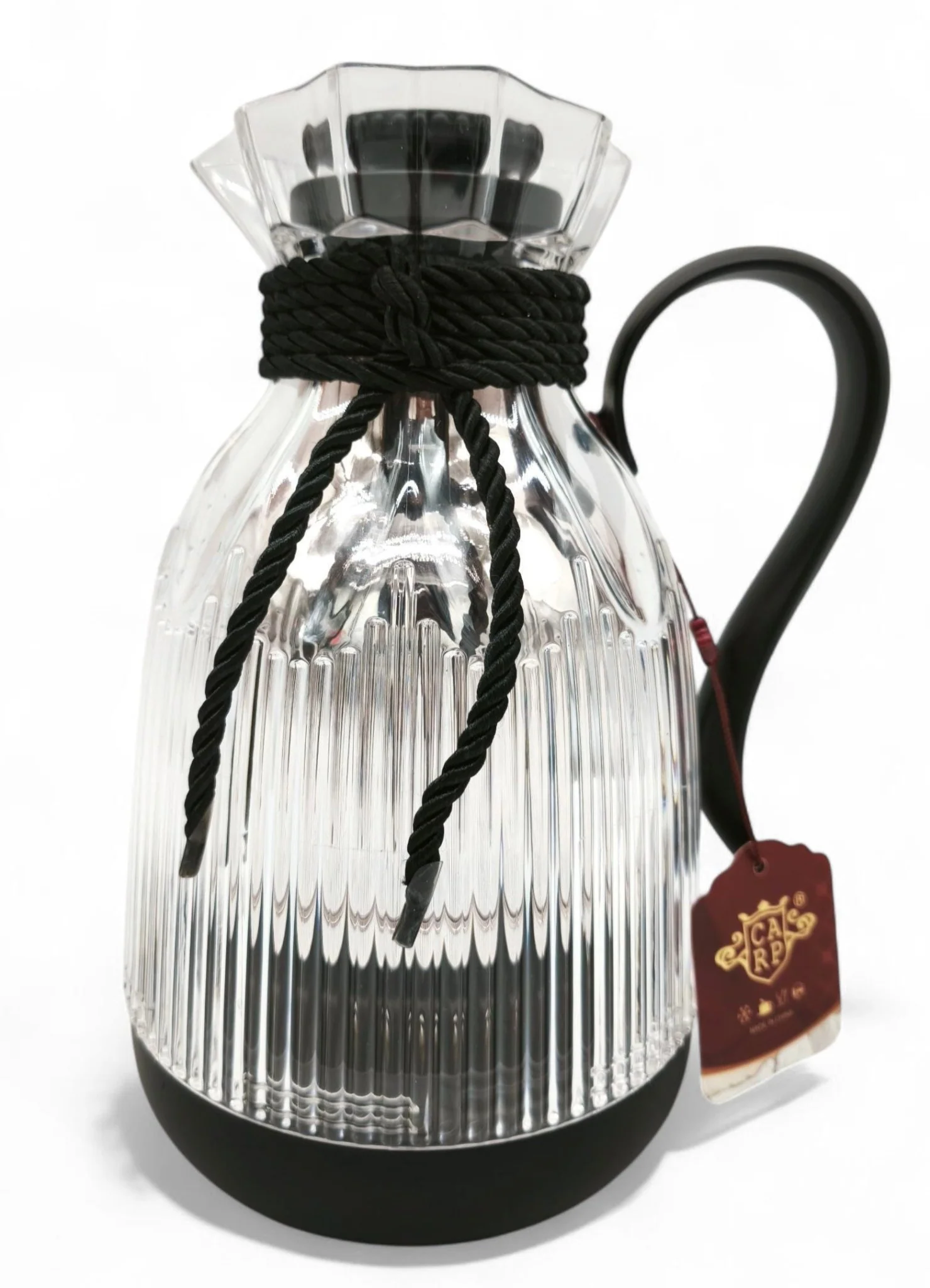 Carp Vacuum Flask 1Ltr Black Transparent With Sleek Design