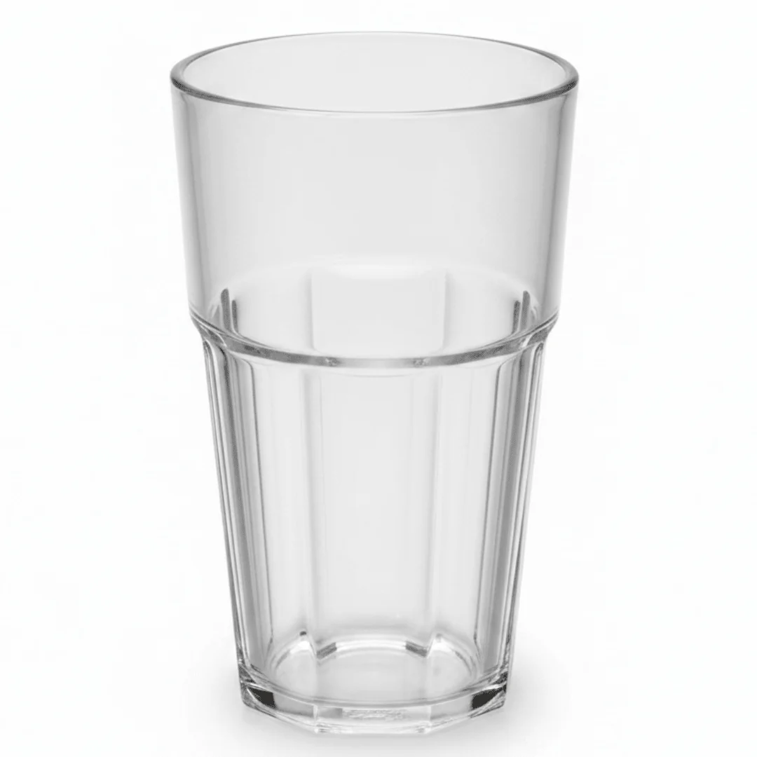 Casablanca Elegance Acrylic Drinking Tumbler - Large Capacity Premium Plastic Glass for Juice & Cold Drinks 400ml