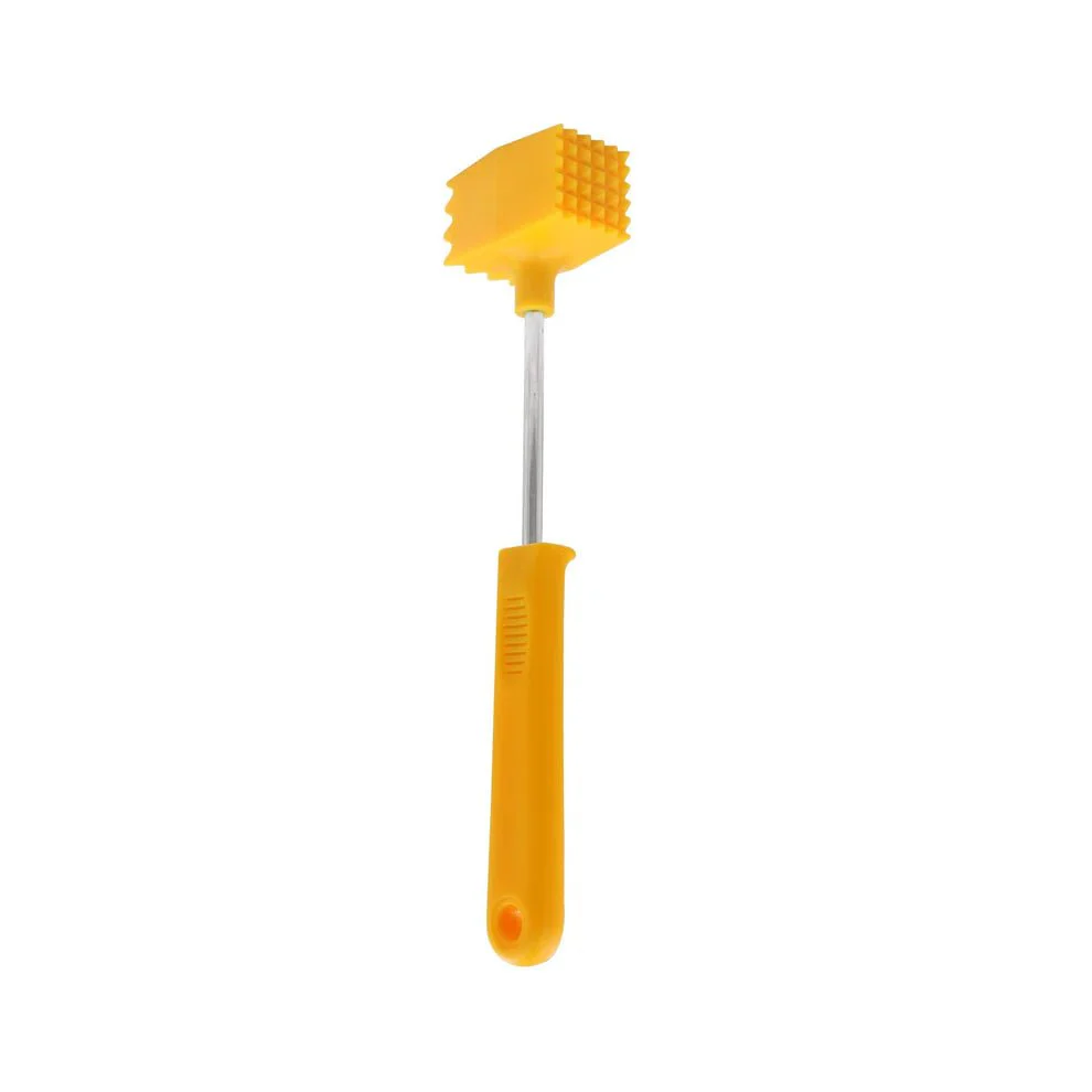 CLASSY TOUCH Meat Tenderizer 25cmx 6cmx3cm, Stainless Steel, Yellow, CT-426