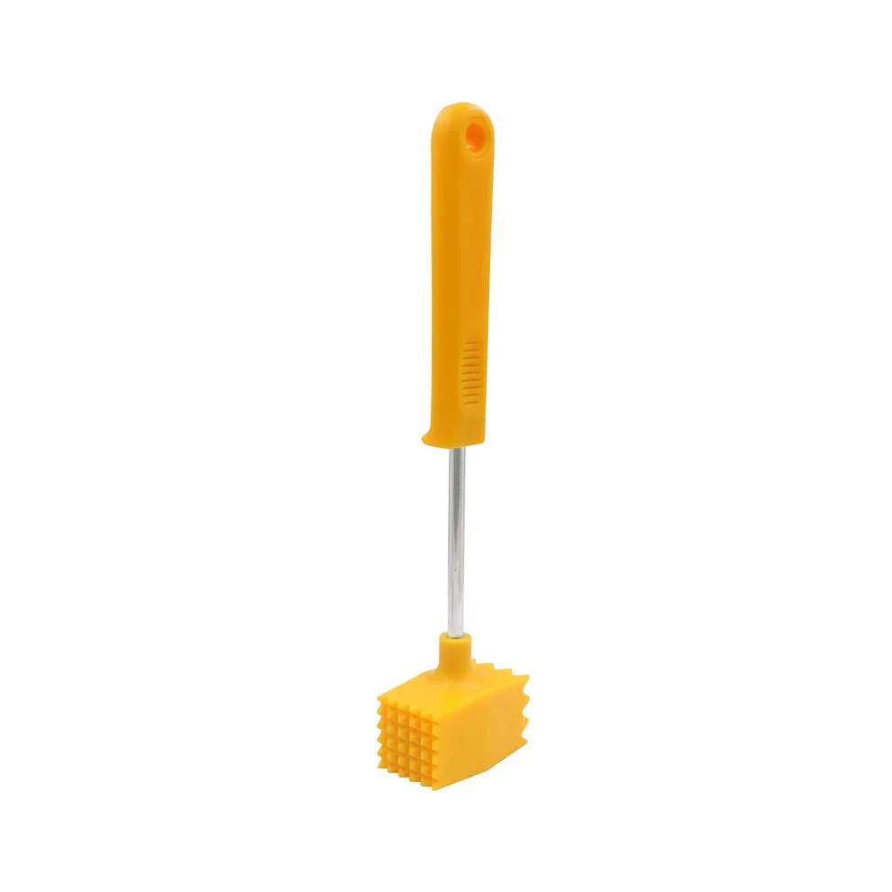 CLASSY TOUCH Meat Tenderizer 25cmx 6cmx3cm, Stainless Steel, Yellow, CT-426 - Image 2