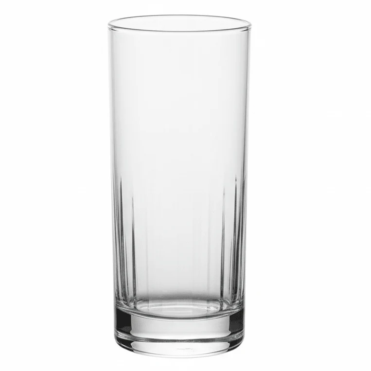 Cortina Tall Long Drink Glass Set 280 ml Modern Beverage Glassware (3 Pieces)