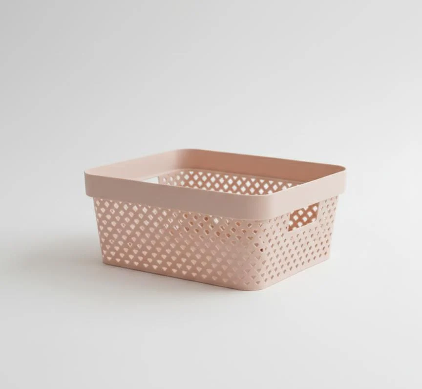 CURVER 11 Litre Plastic Storage Basket – 35x26x13 cm Organizer Basket, Pink Color for Home & Office - Image 2