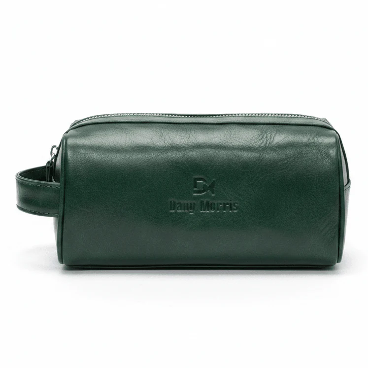 Dany Morris Green Elegant Leather Handbag Pouch 20×10 cm Unique Color Stylish Design for Trendy Carry Use