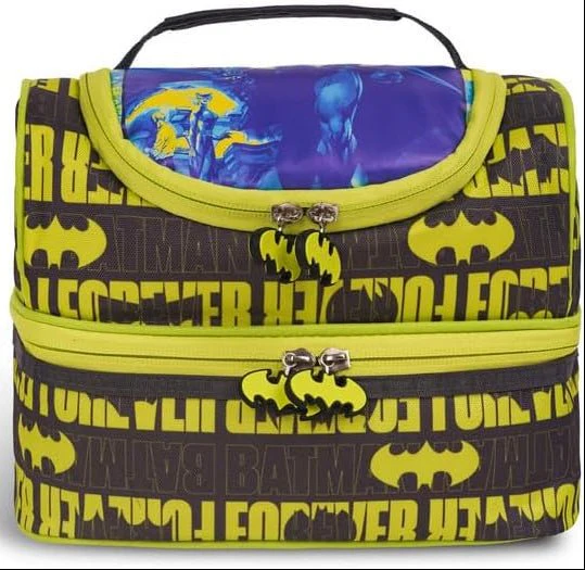 Warner Bros Batman Lunch Box Bag 1Liter, 2-Compartment- LB103