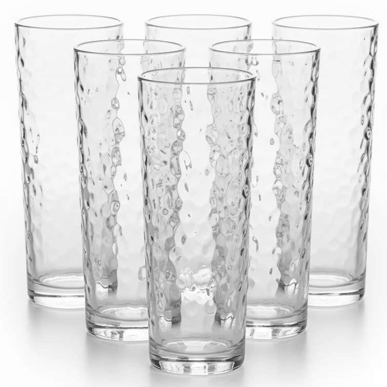 Deli Multi-Purpose Clear Glass Tumbler Set – Ideal for Water, Juice & Soft Drinks, 6 Pieces, 275 ml