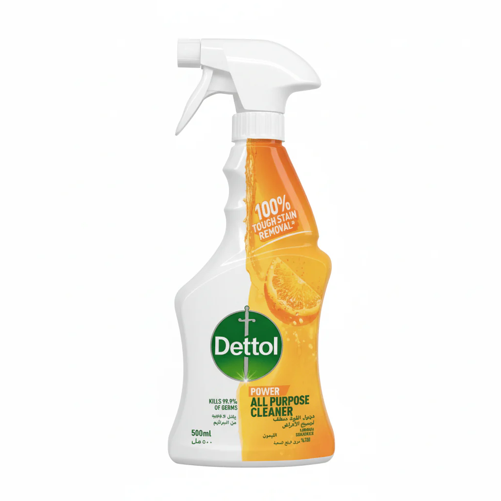 Dettol All Purpose Cleaner Spray Bottle Lemon Scent-500ml