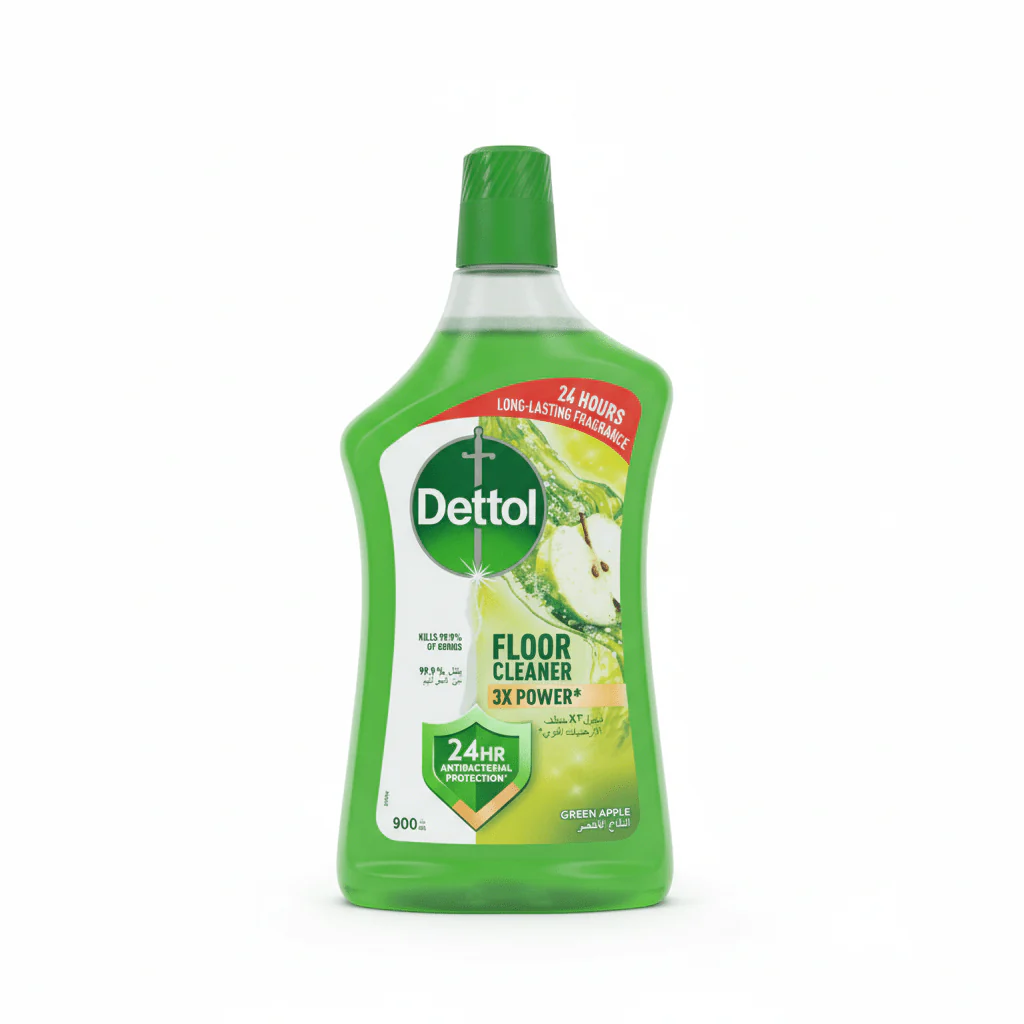 Dettol Green Apple Antibacterial Protection Power Floor Cleaner-900 ml