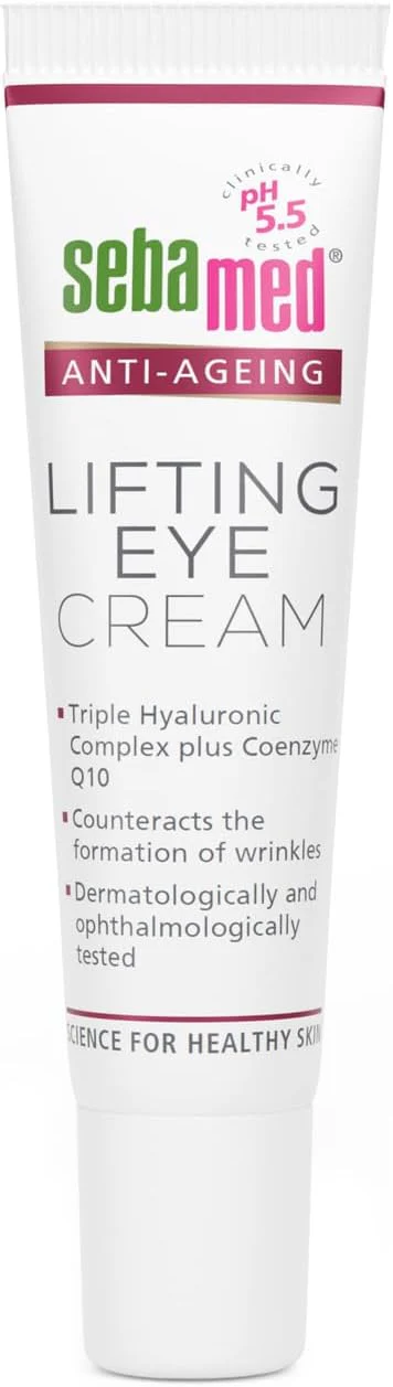 Sebamed Anti-Ageing Lifting Eye Cream 15ml | pH 5.5 | Triple Hyaluronic Complex + Q10