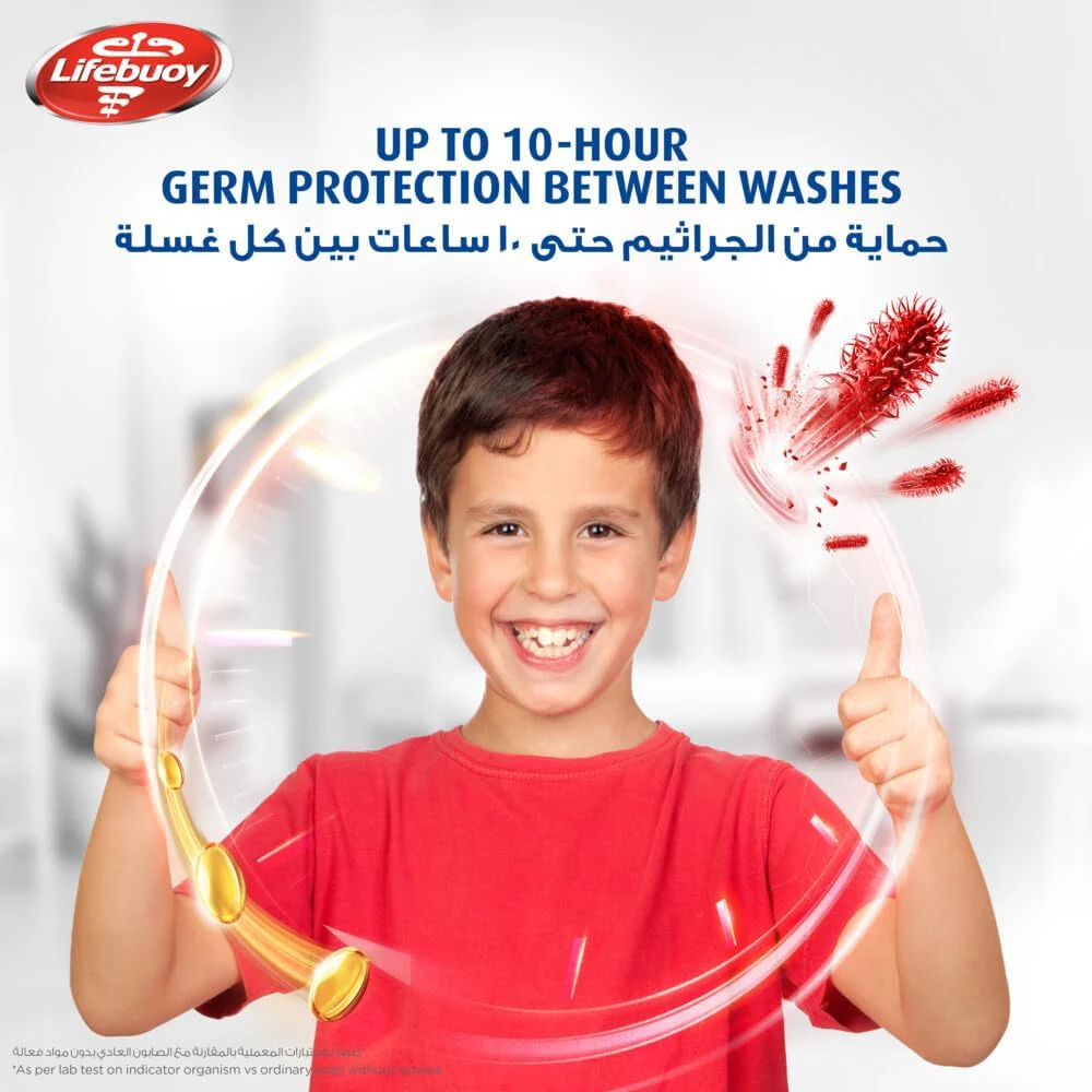 Lifebuoy Hand Wash, Mild Care, for 100% stronger germ protection with 10x Moisturizers, 500ml - Image 3