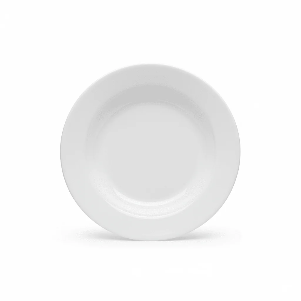 Dine Classic White Melamine Deep Plate – 9.75"