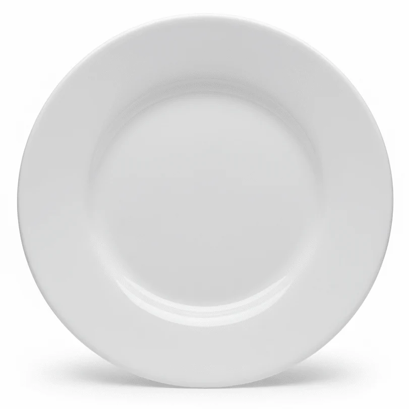 Dine White Melamine Side Plate – 8 Inch