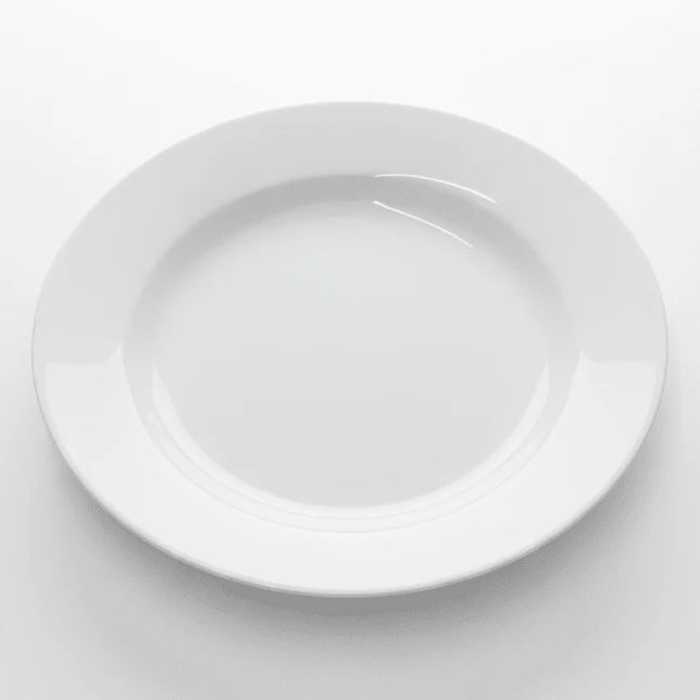 Dinewell Classic White Melamine Dinner Plate – 10.5 Inch