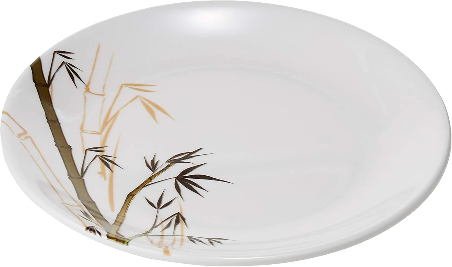 Dinewell Melamine Green Bamboo Round Side Plate-19CM-White - Image 2