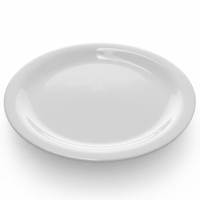 Dinewell Premium White Melamine Dinner Plate – 10.5 Inch