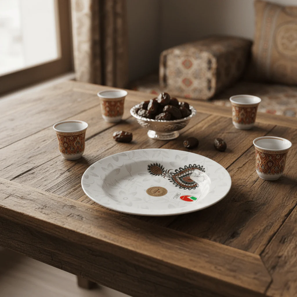 Dinewell White Melamine Side Plate 9 Inch | Elegant Floral Design - Image 2
