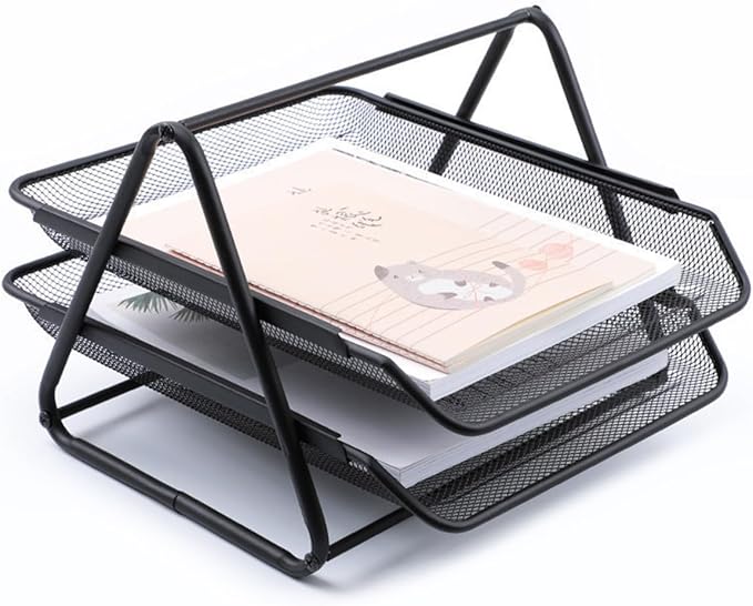 AKDC Document Tray 2Tier A4 Metal tray Office Desk Organizer