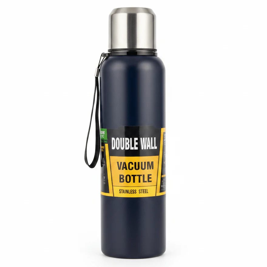 Double Wall Stainless Steel Vacuum Bottle 1500ml - Red / Navy Blue / Dark Green - Image 6