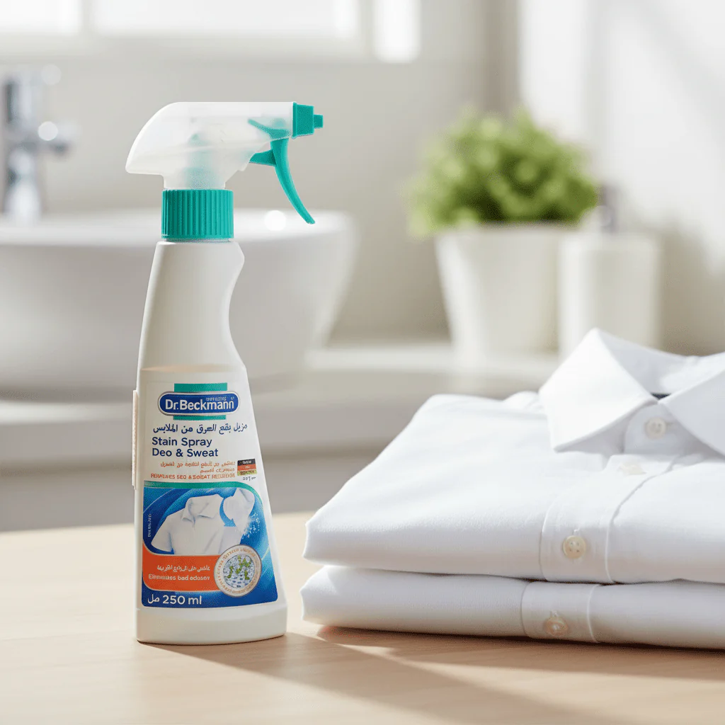 Dr. Beckmann Original Deo & Sweat Stain Remover Spray Works for Color and Whites Removes Tough Presipitation Residue Stains-250 ml - Image 3