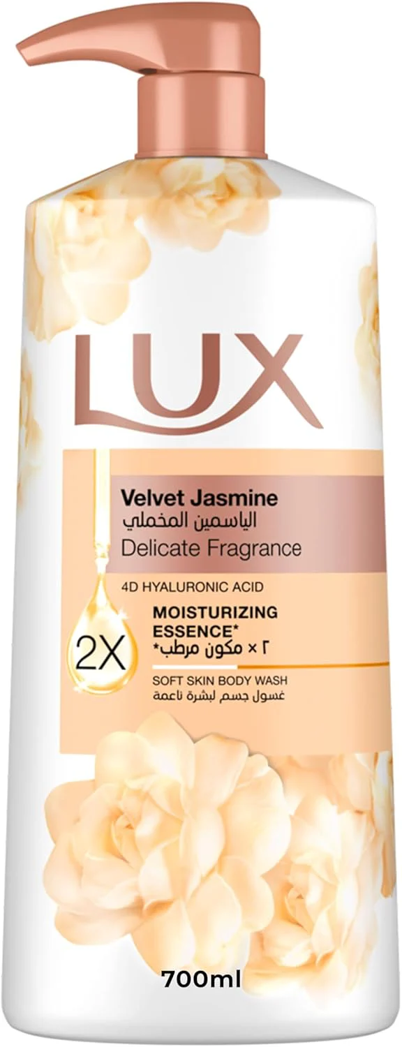 LUX Delicate Fragrance Body Wash, Velvet Jasmine, 2x Moisturizing Essence, with 4D Hyaluronic Acid, 700ml - Image 2