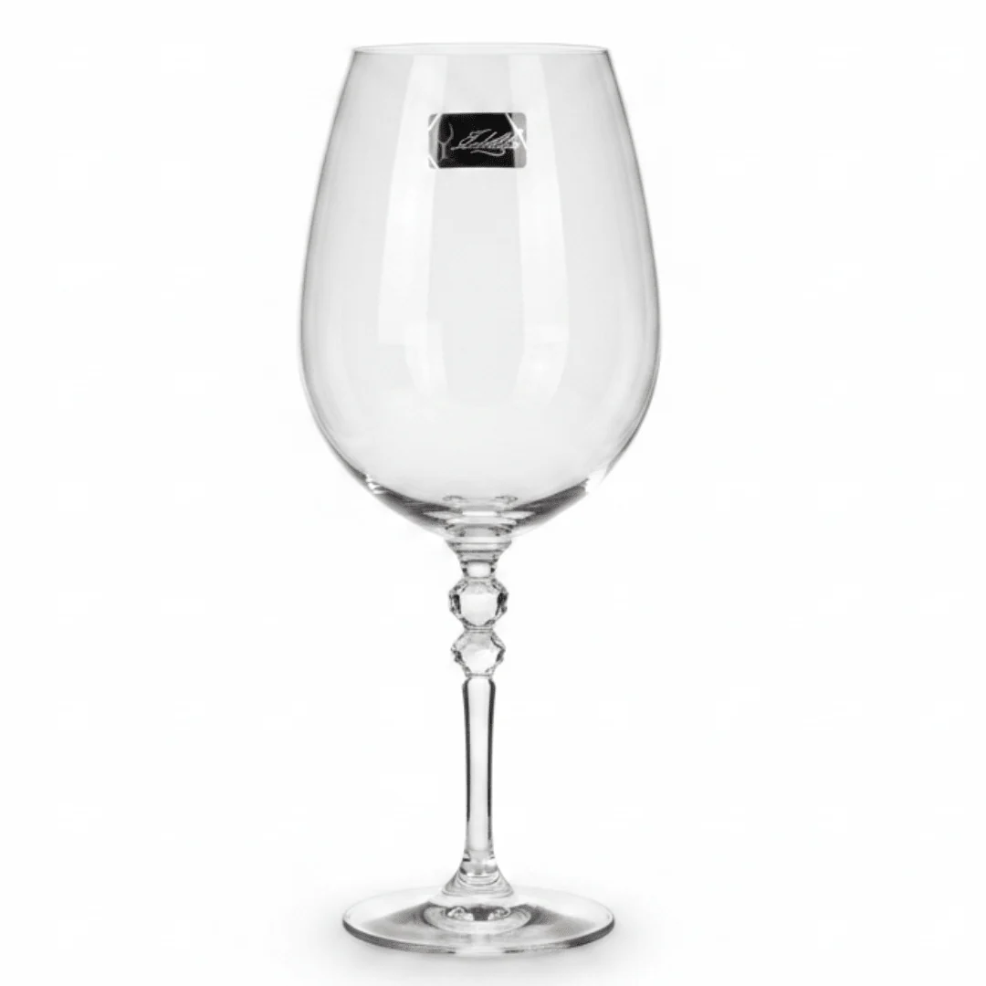 Edelita Luxury Crystal Clear Elegant Wine Glass for Fine Dining, Parties and Home Use – 750 ml Capacity