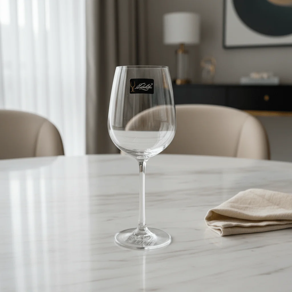 Edelita Modern Stem Wine Glass with Balanced Design for Home, Restaurant and Event Use – 400 ml - Image 2