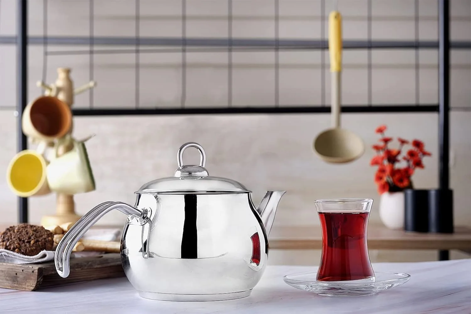 EF-SUN Stainless Steel Teapot 1.5 Liter - Image 3