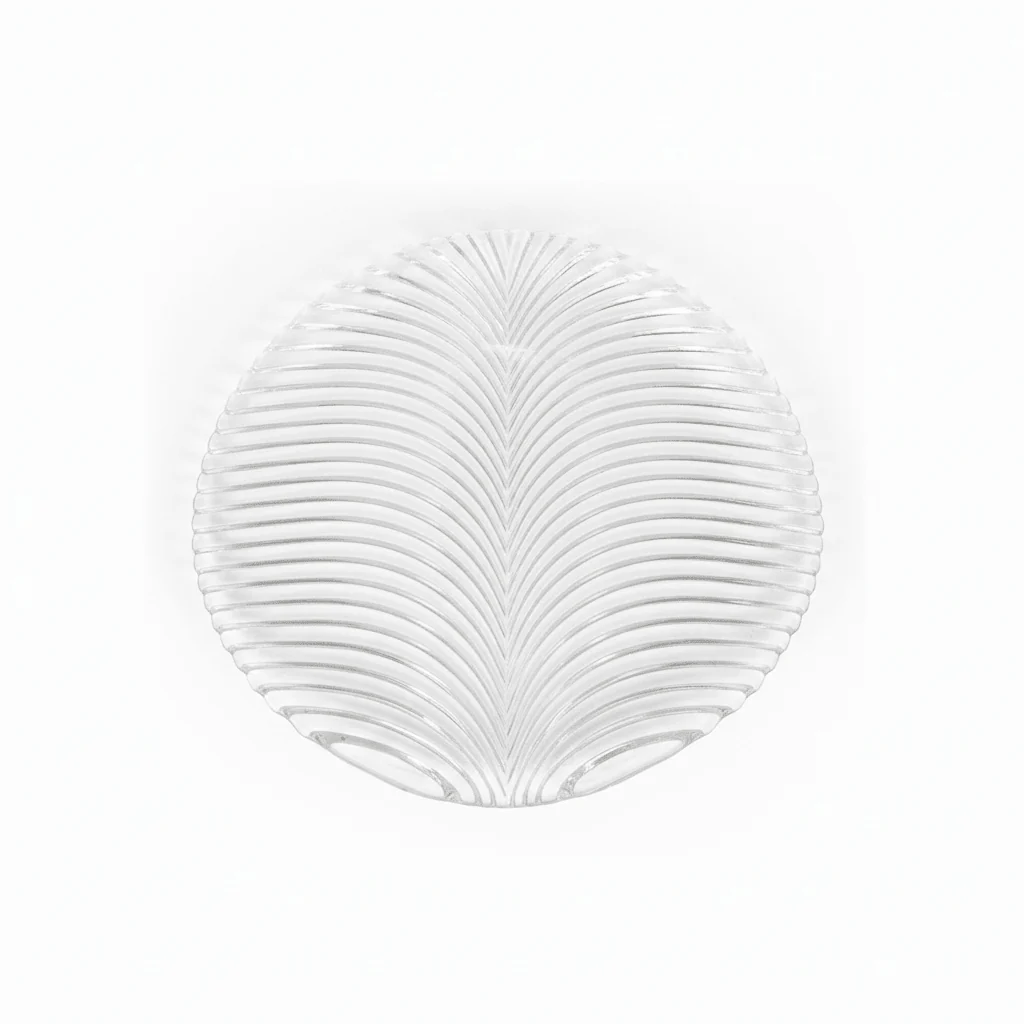 Efelita Glass Leaf Cake Plate - 28×28cm