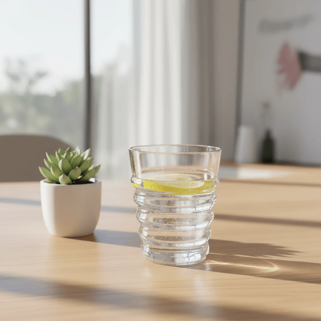 Elegance Classic Acrylic Drinking Tumbler - Simple Durable Everyday Use Glass for Water & Juice 300ml - Image 2