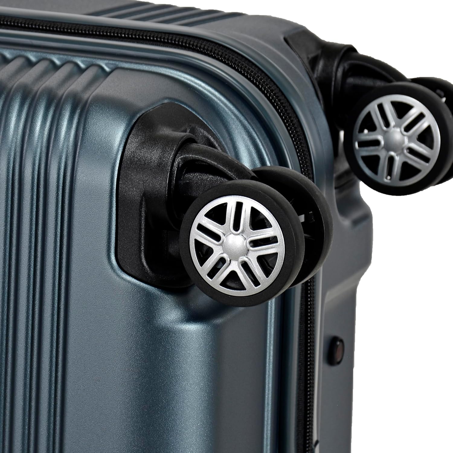Eminent KK10 Makrolon Fashion Checked Suitcase – Smooth Double Spinner Wheels & TSA Lock, Graphite, 24-Inch - Image 4
