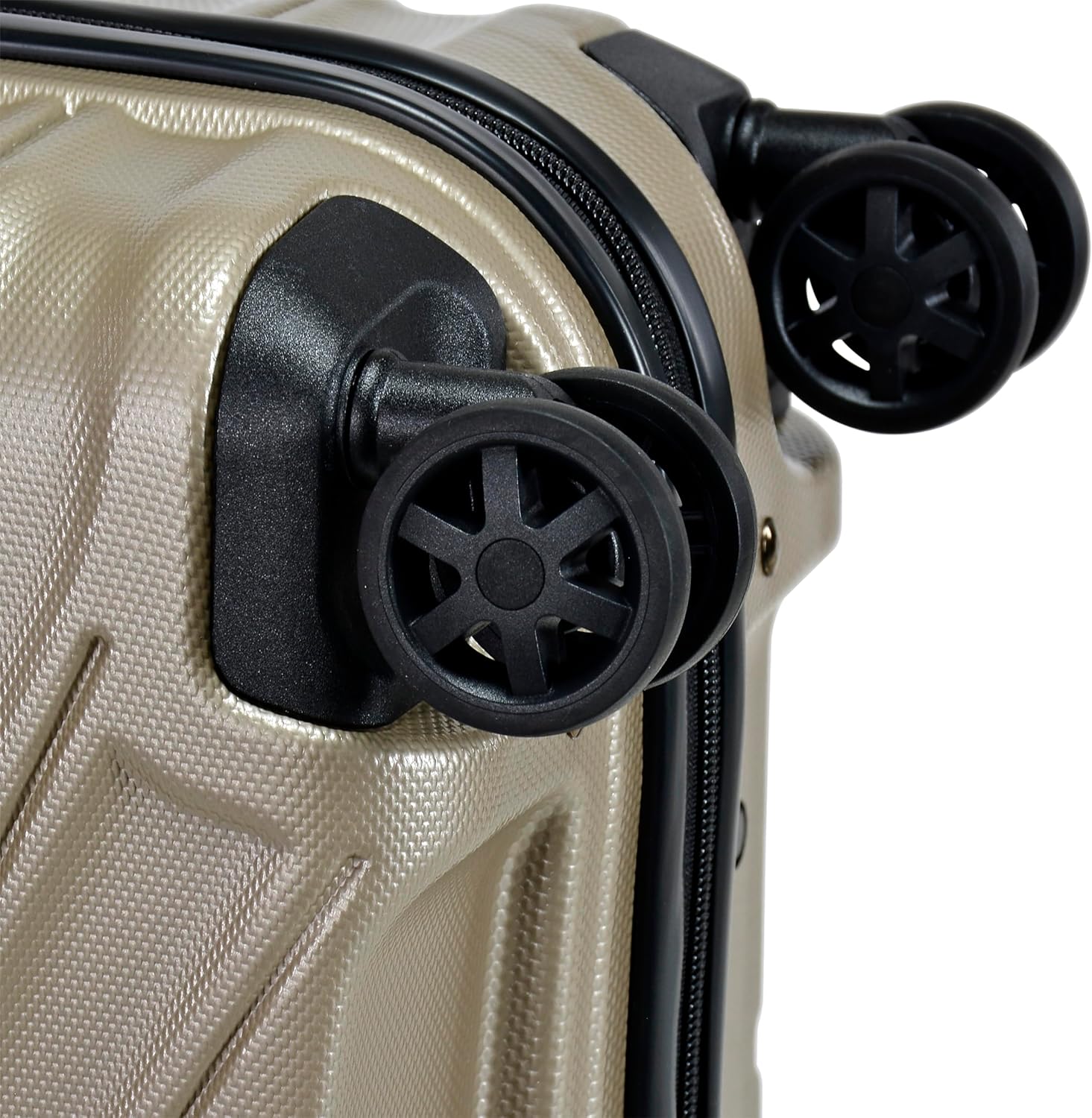 Eminent KK30 TPO Ultra-Light Checked Luggage – Safe Zipper, TSA Lock & 360° Spinner Wheels, Gold Champagne, 24-Inch - Image 4