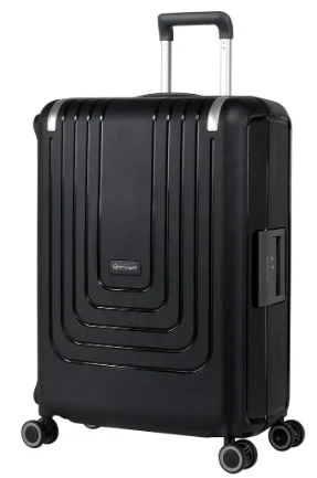 Eminent Vertica B0006 28-Inch Polypropylene Hard Case Lightweight Luggage with Double Spinner Wheels & TSA Lock – Black