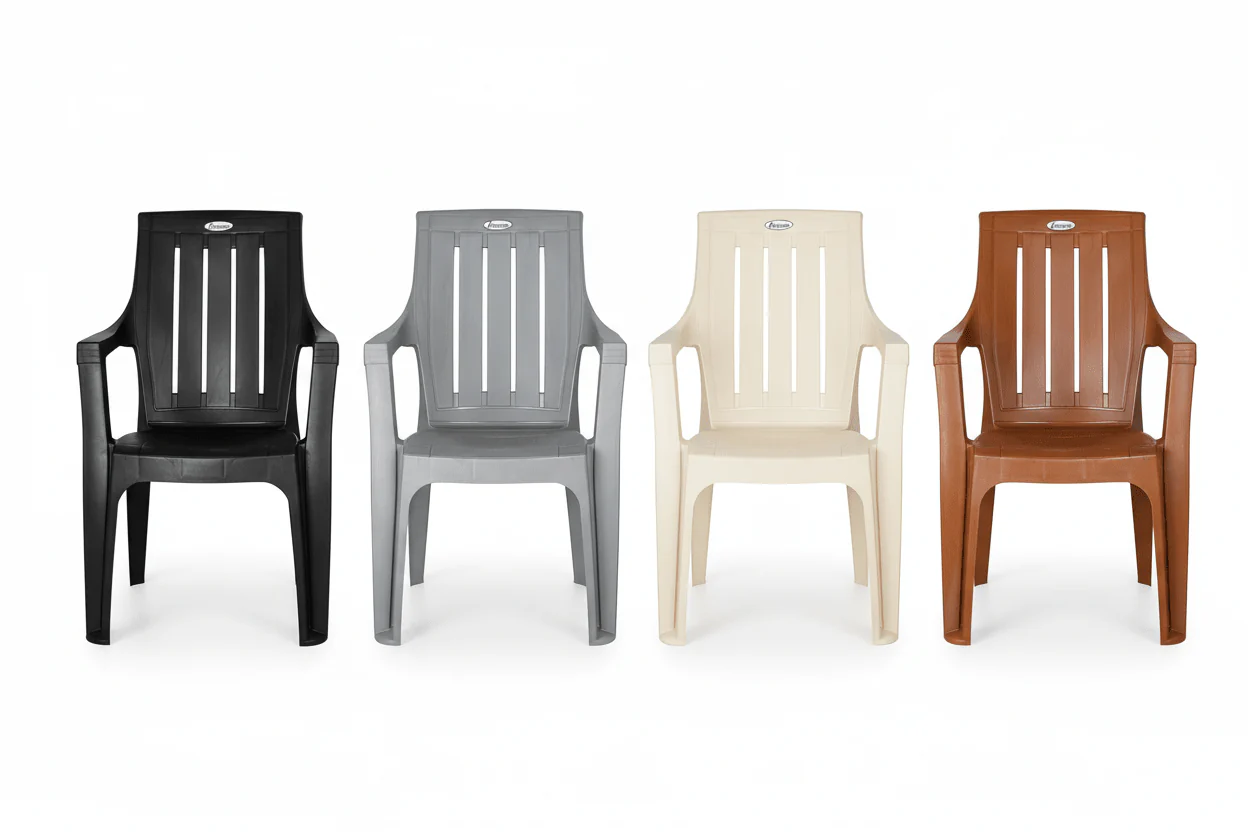 Escube Neptune Plastic Chair 38D x 38W x 55H centimeters, Assorted Color - Image 3