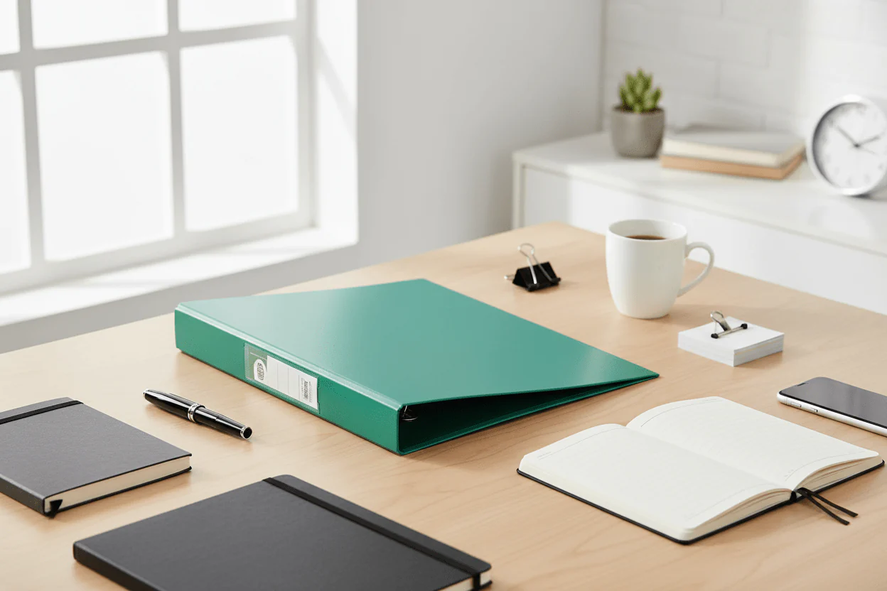 FIS Ring Binder 2-Ring Polypropylene A4 – Green (FSBDPPA4GR) - Image 3