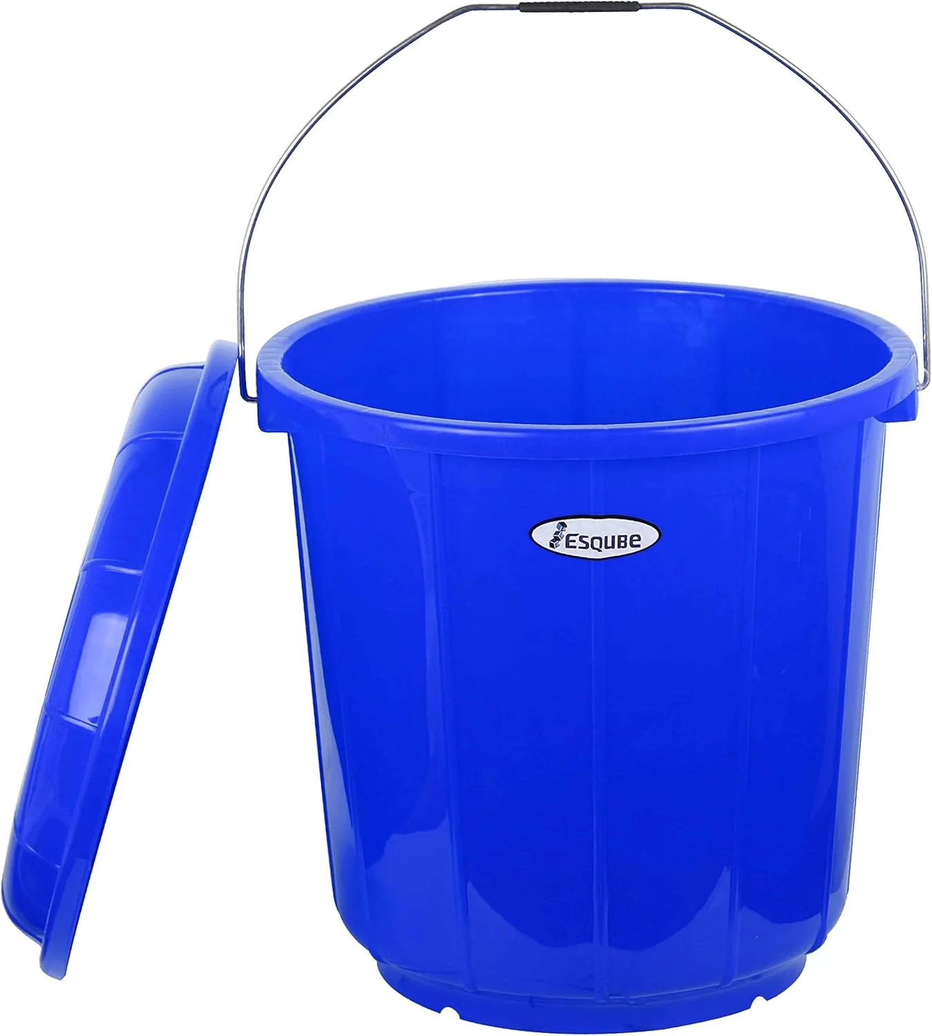 Esqube Plastic Oasis Bucket With Lid-15Liter-Blue - Image 2