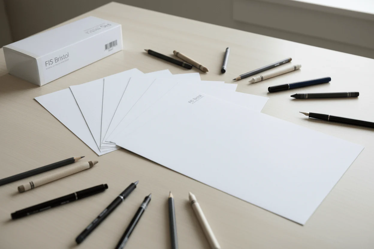 FIS Bristol Sheet– White | A4 | 180 GSM | 100 Sheets - Image 2