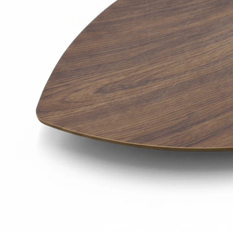 Evelin Large Leaf Serving Tray – 55×33 cm – Wood-Effect Polystyrene - Image 2
