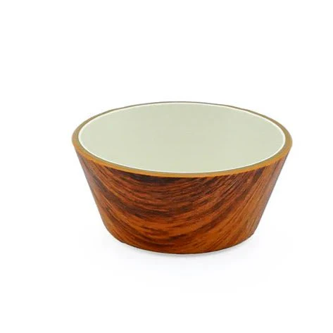 Evelin Sauce Bowl Wooden Texture 7cm-10262Mk - Image 2