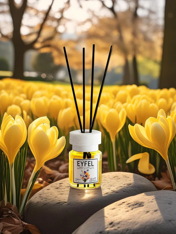 Eyfel Reed Diffuser for Home à Crocus Reed Diffuser Set 4.05 fl oz Oil Diffuser Sticks, Bathroom Diffuser, Home Fragrances, Scented Sticks, Home DŽcor - Image 4
