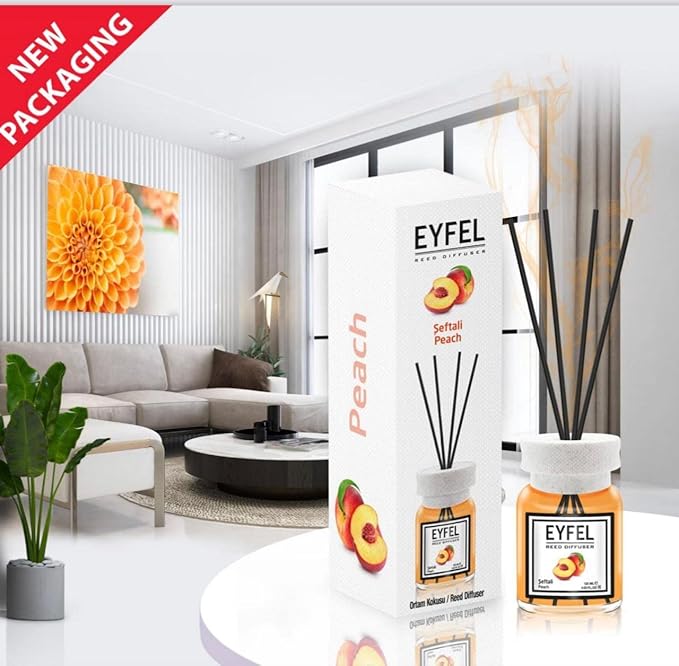 Eyfel Reed Diffuser - Peach 120 ml - Image 4