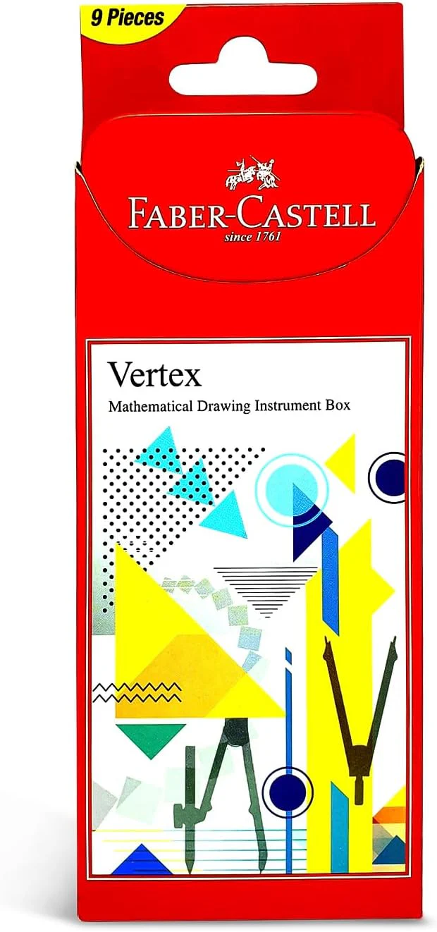 Faber-Castell Faber Castell I Tec Mathematical Drawing Instruments, Red, 8901180362013